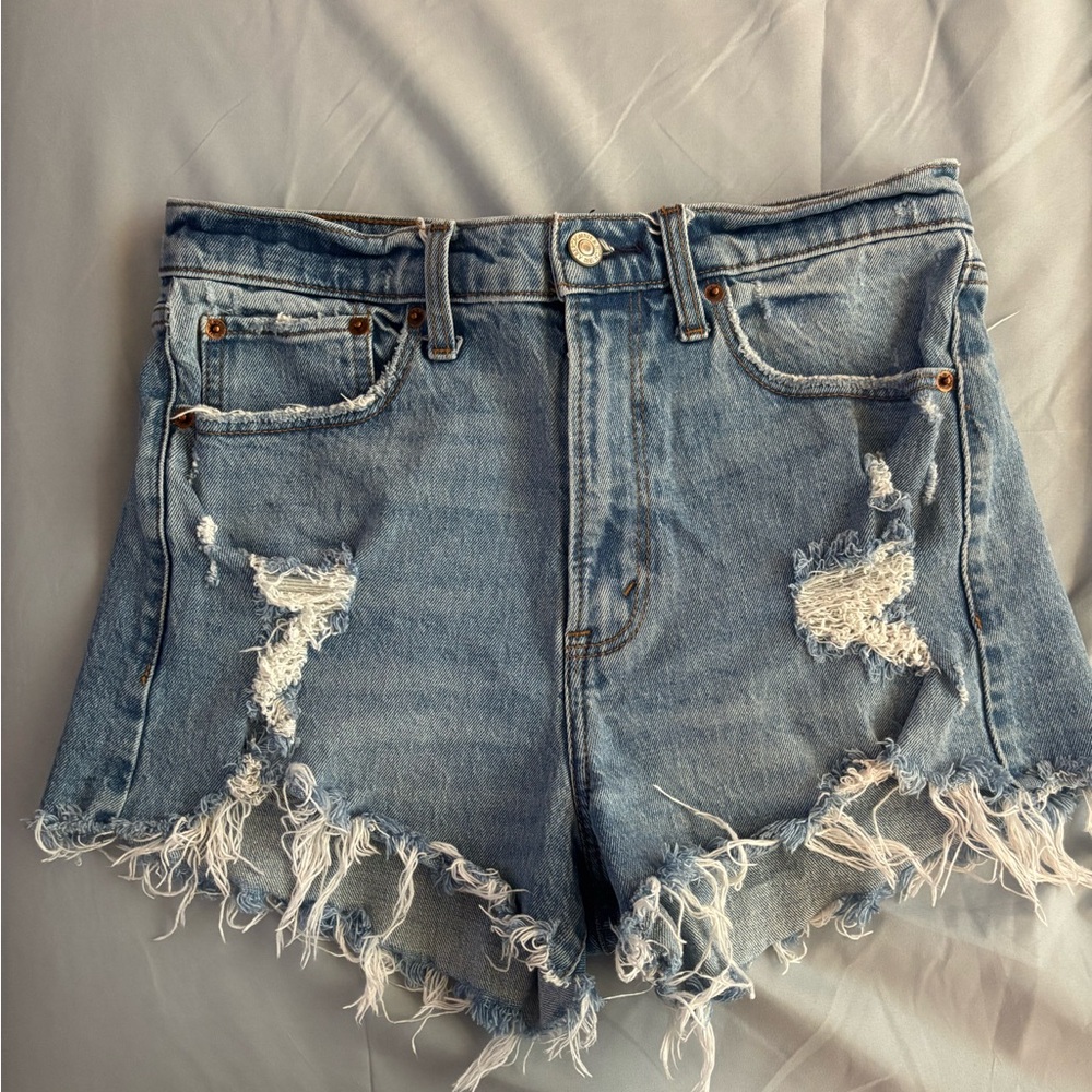 Abercrombie and Fitch Distressed Denim Shorts